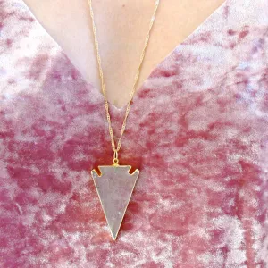 Quartz Arrowhead Necklaces