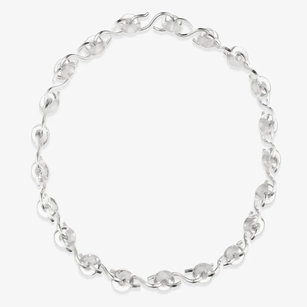 Quartz Poise Collar Necklace - Sterling Silver