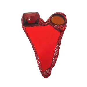 RED HEART BROOCH, 2022