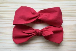 Red Linen Headband