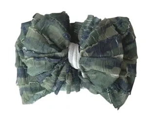 Rockin Royalty - Camo Ruffled Headband