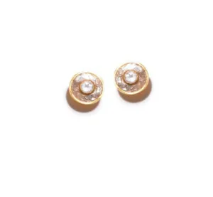 Shana Gulati Diamond Elasa Stud Earring Gold