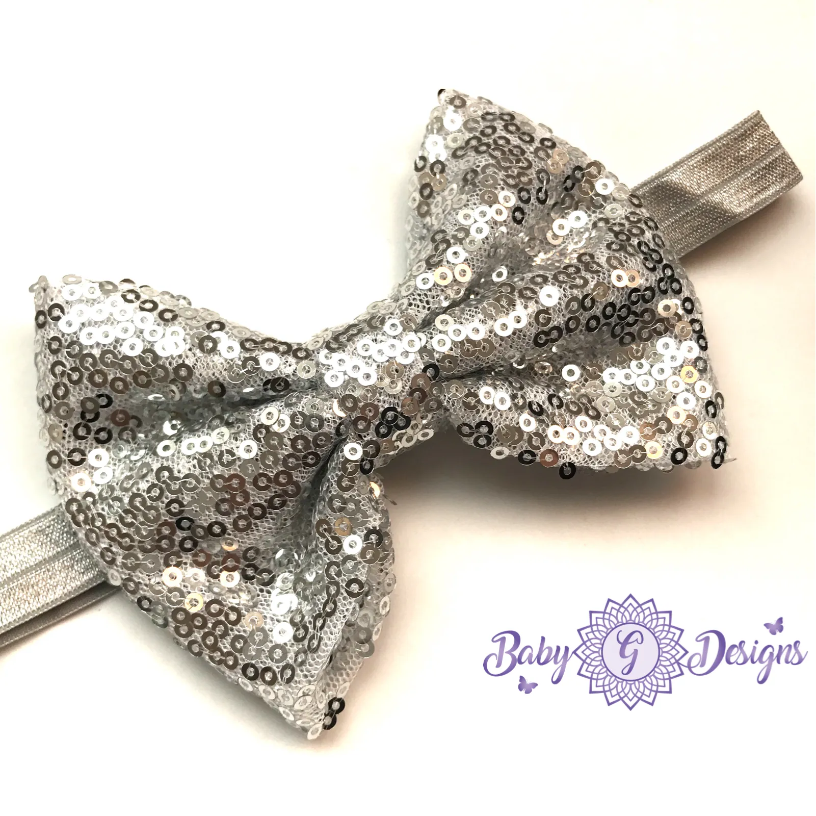 Silver Sequin Headband