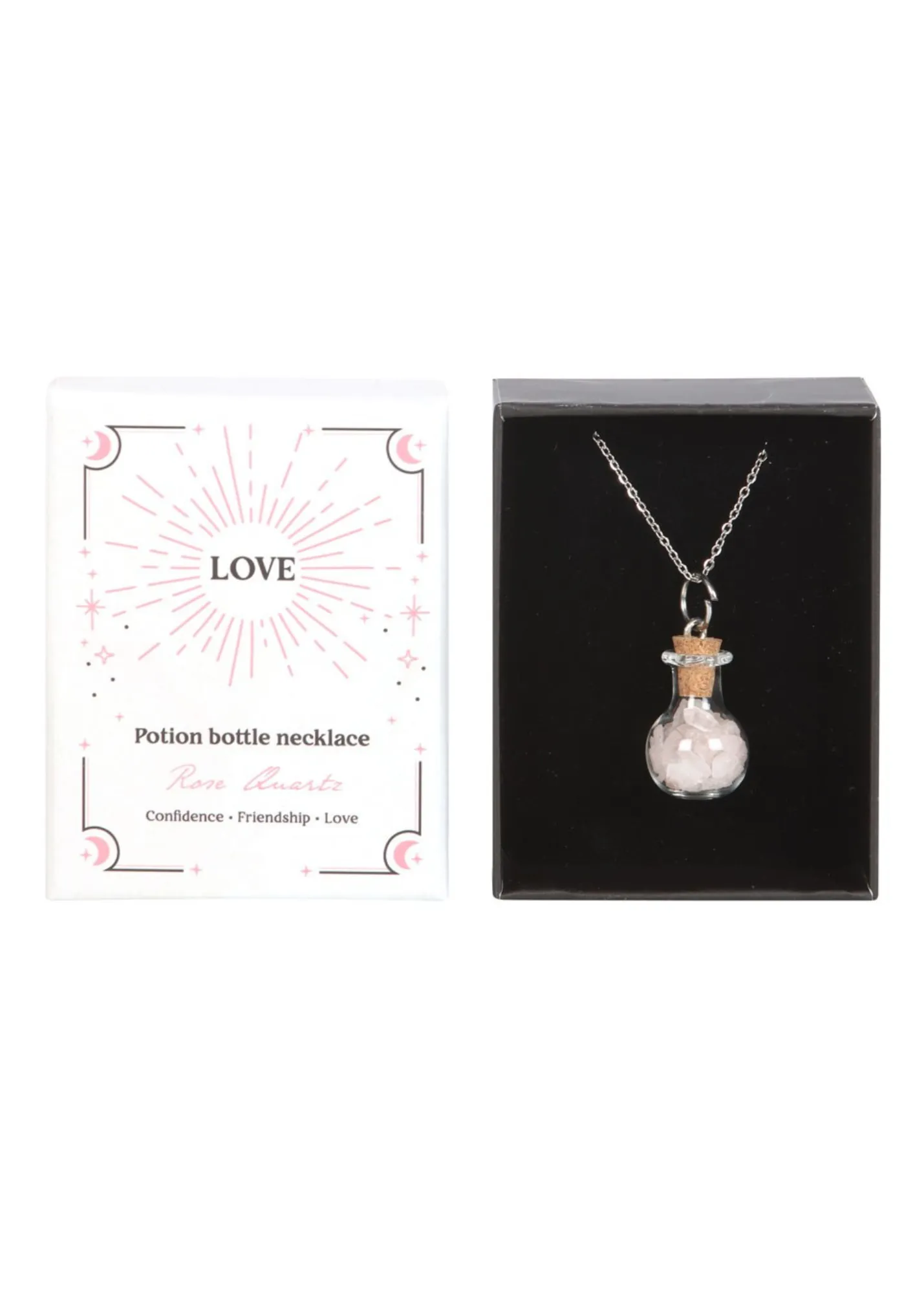 Something Different - Love Potion Rose Quartz Crystal Chip Necklace