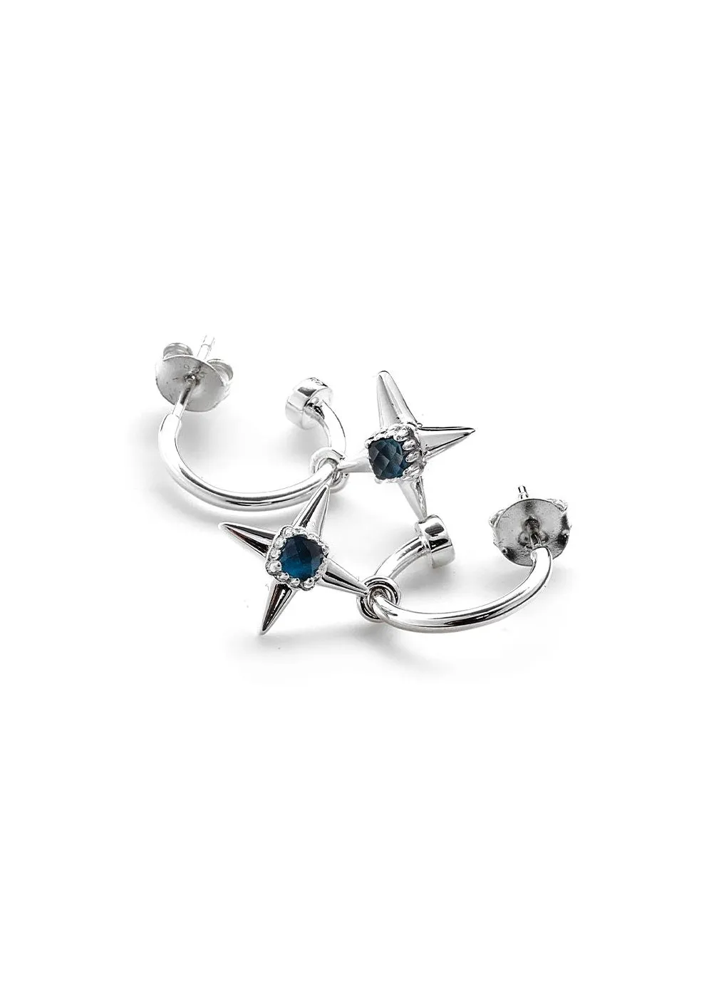 STOLEN GIRLFRIENDS CLUB NINJA STAR LONDON TOPAZ EARRINGS JWL2-24-58