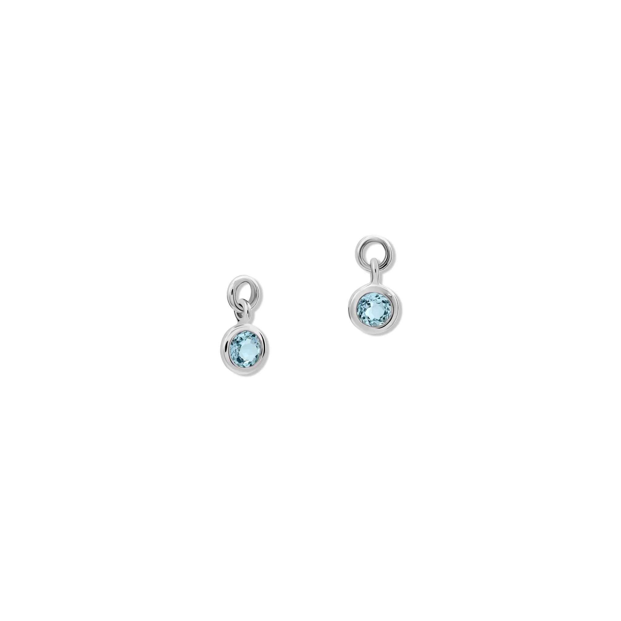 Talya Earring Drops Silver - Blue Topaz