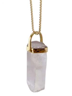 The Axel Stone Necklace - Quartz Crystal