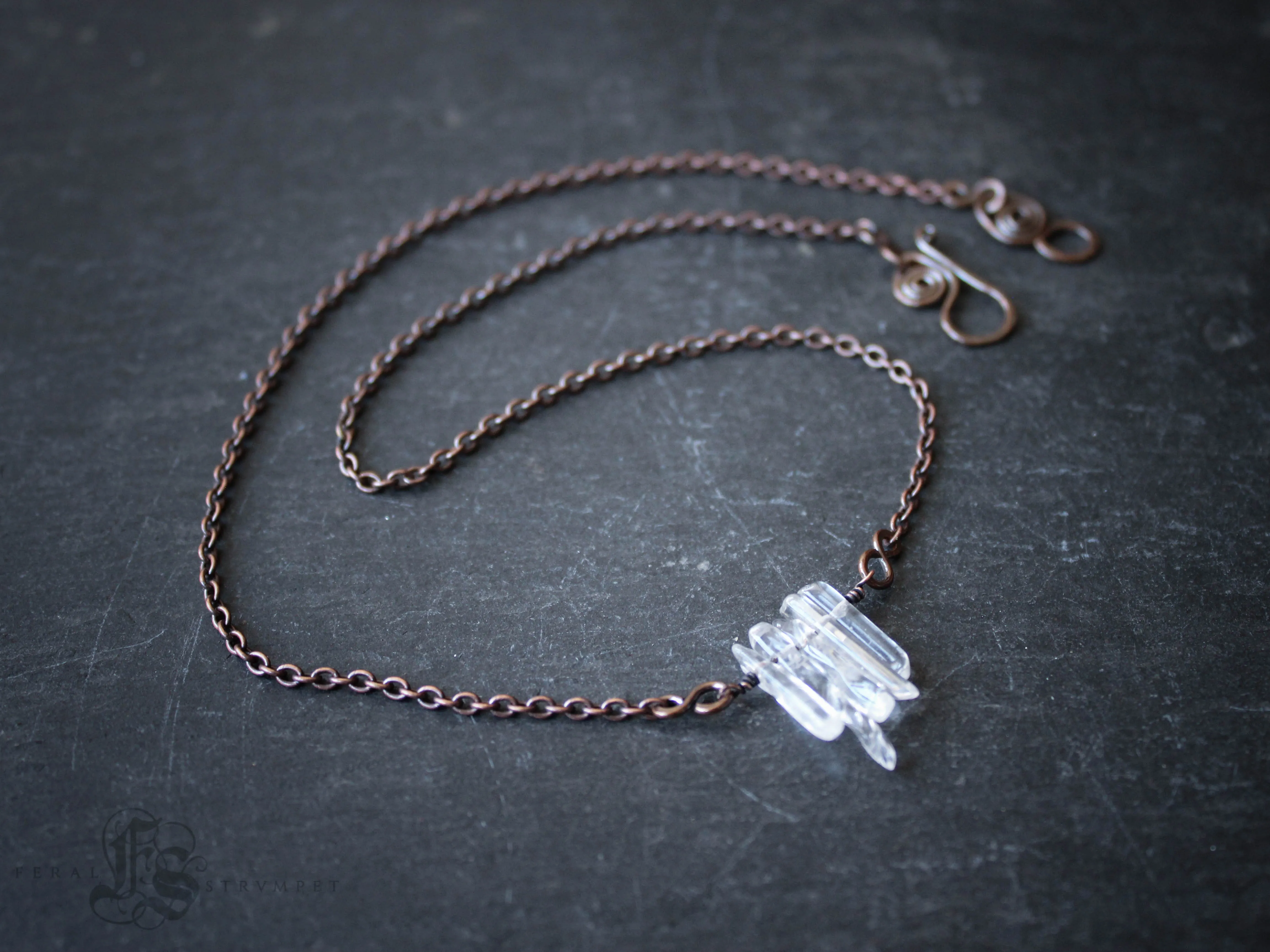 Tiny Icicles Crystal Points Necklace