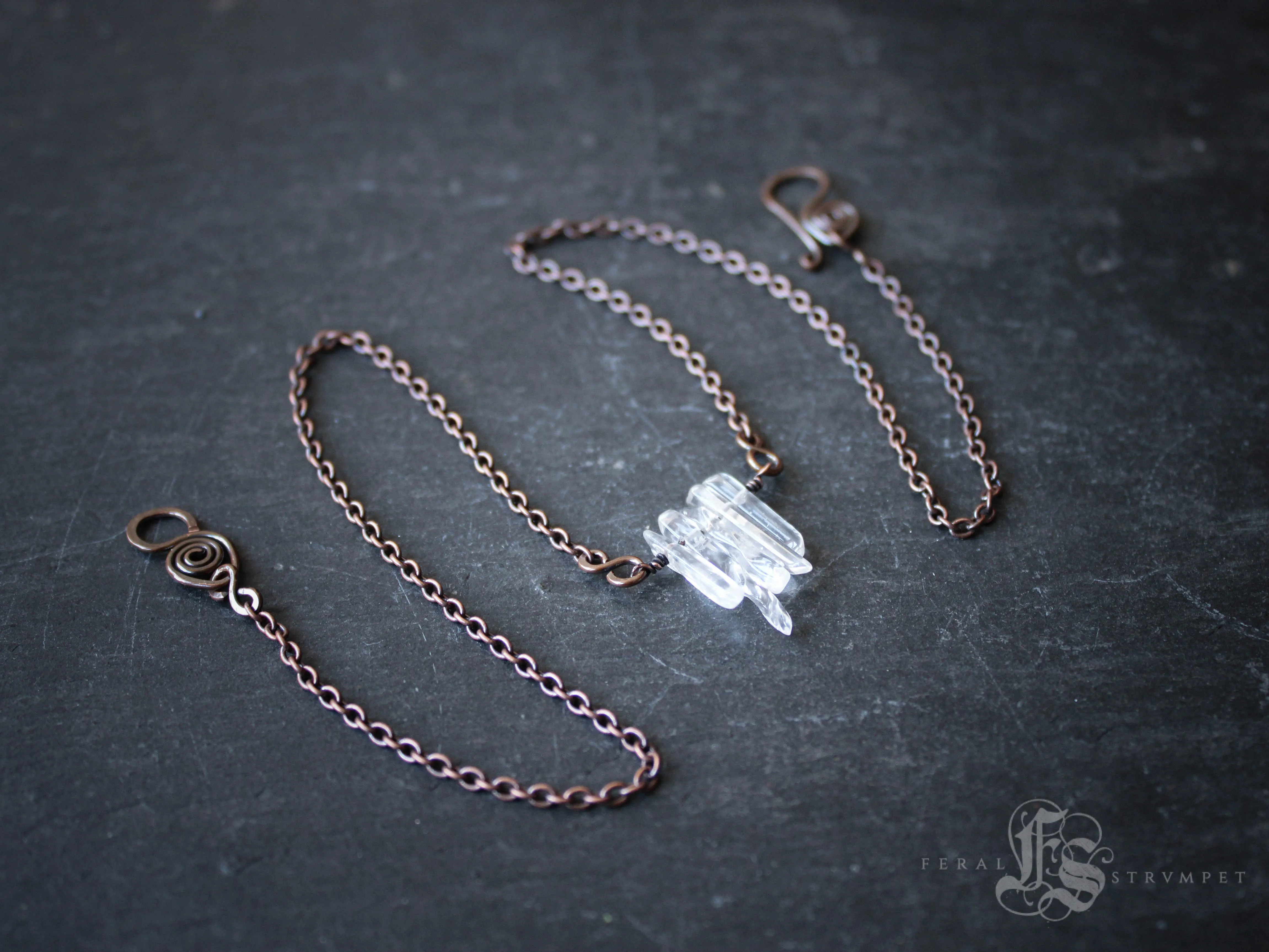 Tiny Icicles Crystal Points Necklace