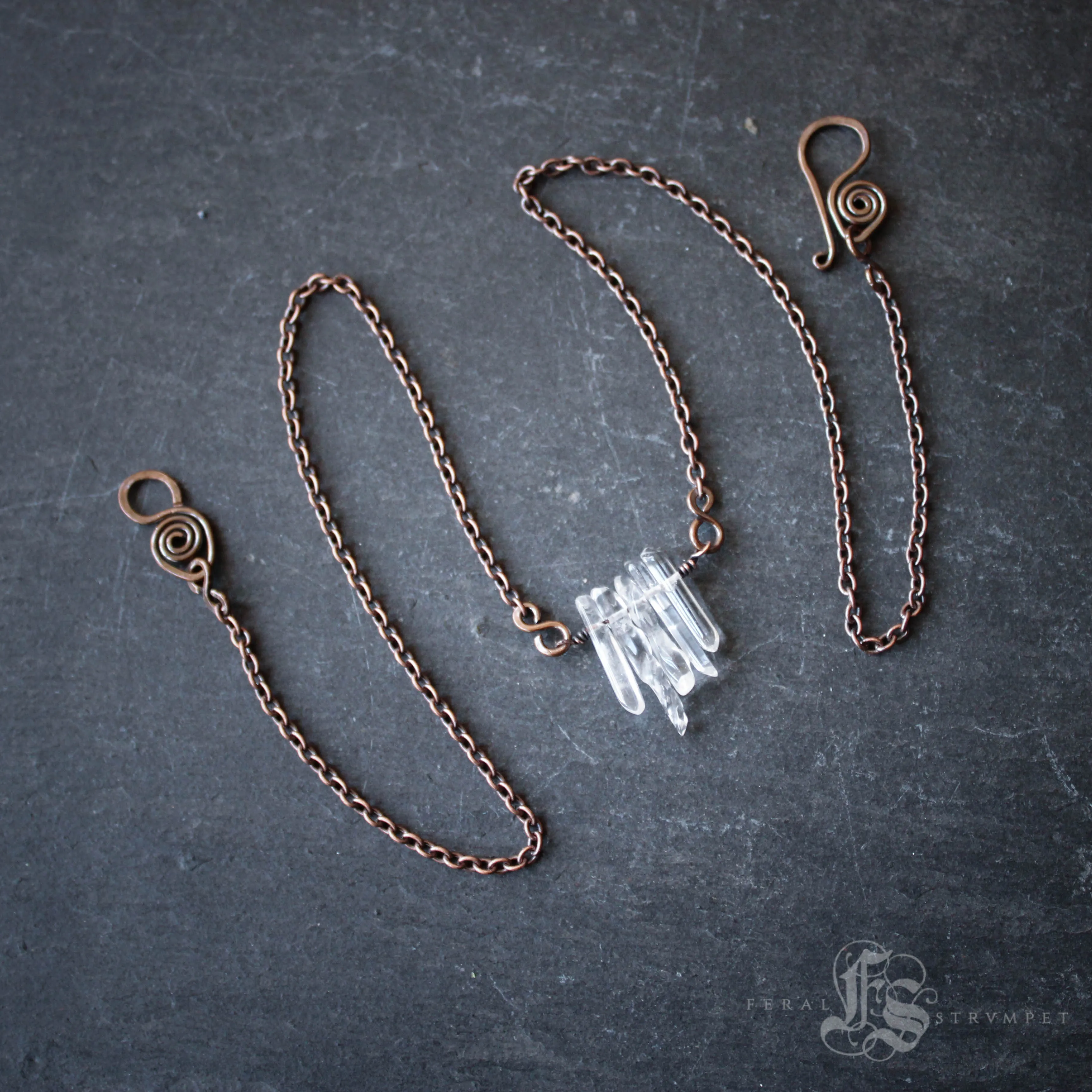 Tiny Icicles Crystal Points Necklace