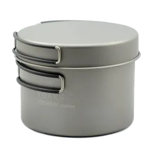 Toaks - Titanium 1300ml Pot & Pan Lid