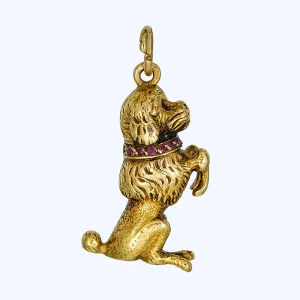 Vintage Poodle Charm